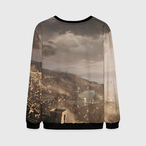 Мужской свитшот Baldurs Gate 3 Logo / 3D-Черный – фото 2