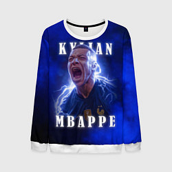 Свитшот мужской Килиан Мбаппе сборная Франции, цвет: 3D-белый