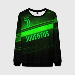 Свитшот мужской Juventus green line, цвет: 3D-черный
