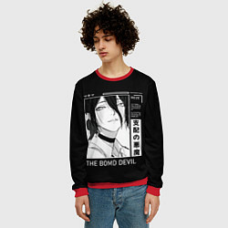 Свитшот мужской Резе модель - Человек бензопила, цвет: 3D-красный — фото 2