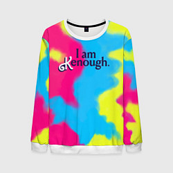 Свитшот мужской I Am Kenough Tie-Dye, цвет: 3D-белый