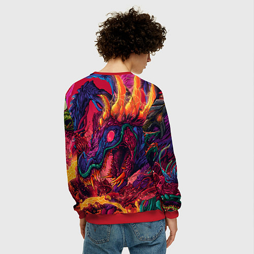 Мужской свитшот CS 2 hyper beast / 3D-Красный – фото 4