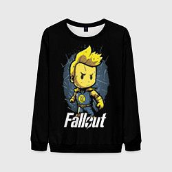 Свитшот мужской Fallout boy, цвет: 3D-черный