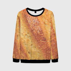 Свитшот мужской Корочка батона, цвет: 3D-черный