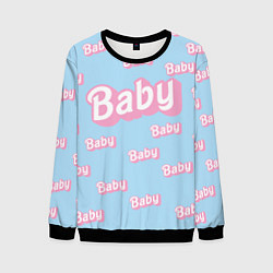 Мужской свитшот Baby - Barbie style: blue pattern