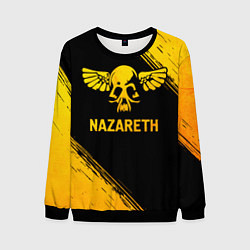 Свитшот мужской Nazareth - gold gradient, цвет: 3D-черный