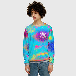Свитшот мужской New York Yankees - baseball team - logo, цвет: 3D-меланж — фото 2