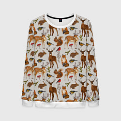 Мужской свитшот Лесные животные