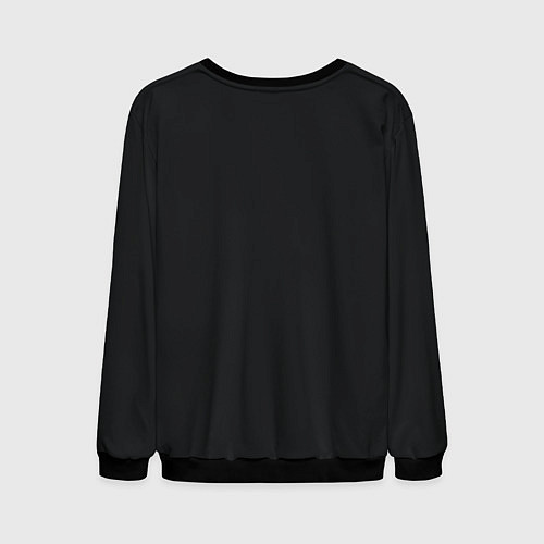 Мужской свитшот Голова животного с рогами - кельстские узор / 3D-Черный – фото 2