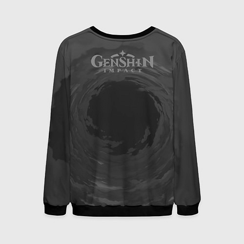 Мужской свитшот Raiden Genshin Impact / 3D-Черный – фото 2