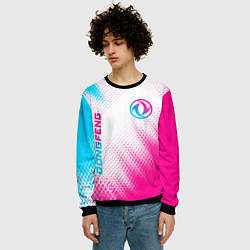 Свитшот мужской Dongfeng neon gradient style: надпись, символ, цвет: 3D-черный — фото 2