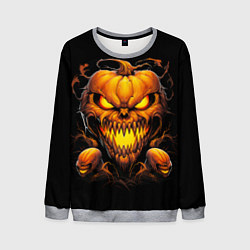 Свитшот мужской Evil pumpkin, цвет: 3D-меланж