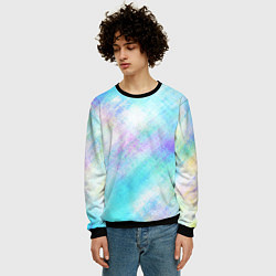 Свитшот мужской Голографический перламутр, цвет: 3D-черный — фото 2