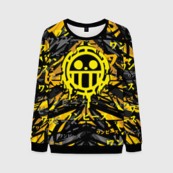 Свитшот мужской One Piece Trafalgar symbol, цвет: 3D-черный