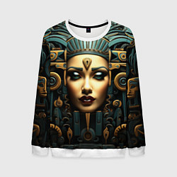 Свитшот мужской Египетские царицы, цвет: 3D-белый