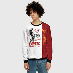 Свитшот мужской BMX urban style, цвет: 3D-черный — фото 2