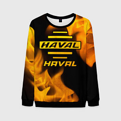 Свитшот мужской Haval - gold gradient, цвет: 3D-черный
