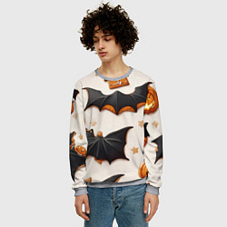 Свитшот мужской Сладкий хеллоуин, цвет: 3D-меланж — фото 2