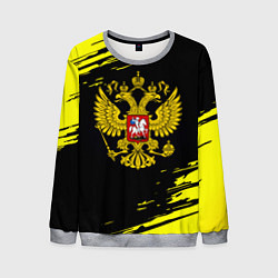 Свитшот мужской Имперская Россия герб, цвет: 3D-меланж