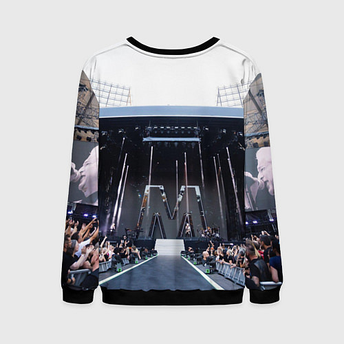 Мужской свитшот Depeche Mode - Dave Gahan stage memento mori / 3D-Черный – фото 2