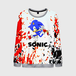 Свитшот мужской Sonic краски абстрактные, цвет: 3D-меланж