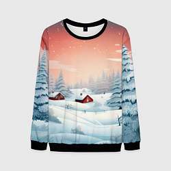 Мужской свитшот Погружение в зимнюю атмосферу