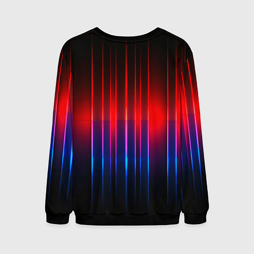 Мужской свитшот Неоновый узор неоновая шкала / 3D-Черный – фото 2
