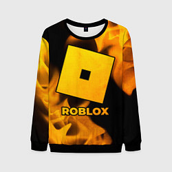 Свитшот мужской Roblox - gold gradient, цвет: 3D-черный