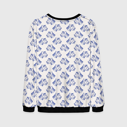 Мужской свитшот Дикий тигр / 3D-Черный – фото 2