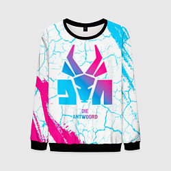 Свитшот мужской Die Antwoord neon gradient style, цвет: 3D-черный