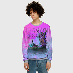 Свитшот мужской Волшебное дерево, цвет: 3D-меланж — фото 2
