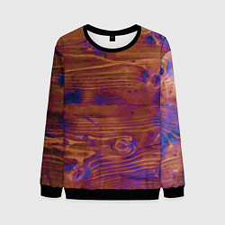 Свитшот мужской Деревянная благородная текстура, цвет: 3D-черный
