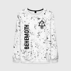 Мужской свитшот Behemoth glitch на светлом фоне вертикально