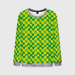 Мужской свитшот Паттерн из трансформированных геометрических фигур