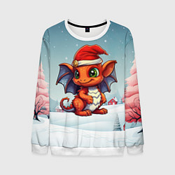 Мужской свитшот Символ нового 2024 года дракон