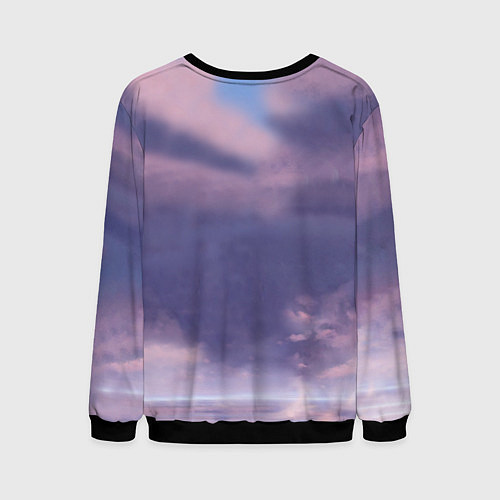 Мужской свитшот Унесенные призраками- дракон и девочка / 3D-Черный – фото 2