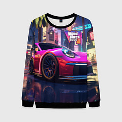 Свитшот мужской GTA 6 auto, цвет: 3D-черный