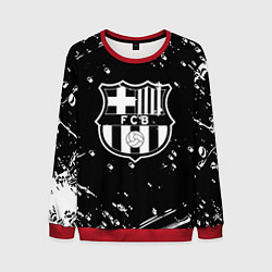 Свитшот мужской Barcelona белые краски спорт, цвет: 3D-красный