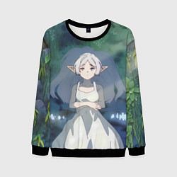Свитшот мужской Sousou no Frieren Фрирен, цвет: 3D-черный
