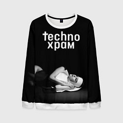 Мужской свитшот Techno храм монашка лежит