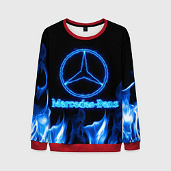 Мужской свитшот Mercedes-benz blue neon