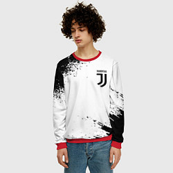 Свитшот мужской Juventus sport color black, цвет: 3D-красный — фото 2