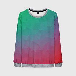 Свитшот мужской Цветной градиент - нейросеть, цвет: 3D-меланж
