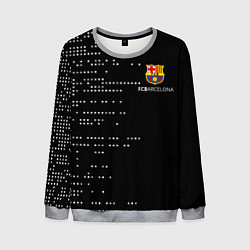 Свитшот мужской Футбольный клуб барселона - логотип, цвет: 3D-меланж