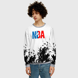 Свитшот мужской Basketball краски, цвет: 3D-меланж — фото 2