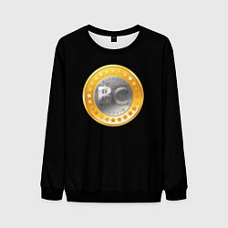 Свитшот мужской BTC money, цвет: 3D-черный