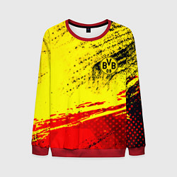 Свитшот мужской Borussia color краски спорт, цвет: 3D-красный