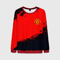 Свитшот мужской Manchester United colors sport, цвет: 3D-красный