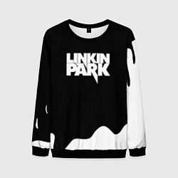 Свитшот мужской Linkin park краска белая, цвет: 3D-черный