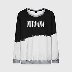 Свитшот мужской Nirvana текстура, цвет: 3D-меланж